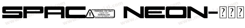 spac3 neon字体转换